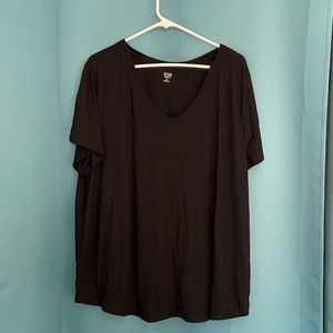 A.n.a. soft black tee. Like new 2x